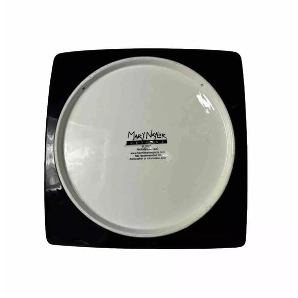 Mary Naylor Martini & Cosmopolitan Hand Painted Square Plate Set - Picture 8 of 9